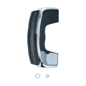 0009-6 Bumperrozet chroom, voor montage zonder bumperrubber