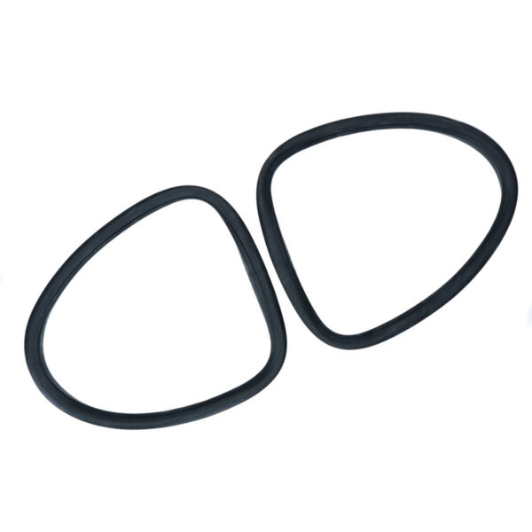 Achterruitrubber 'Deluxe' (alu sierlijst) paar