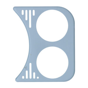 0525-616 Dashboardgrill rechts, voor 2 meters 52mm