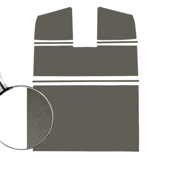 Hemelpanelen set, dubbelcabine, grijs PVC