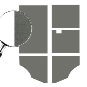 0552-130 Zijpanelenset achter (5-delig) - grijs