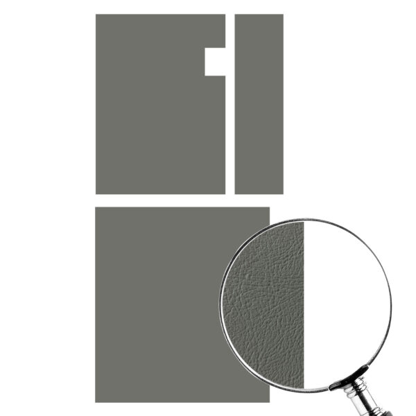 Zijpanelenset achter dubbel cabine (3-delig) - grijs