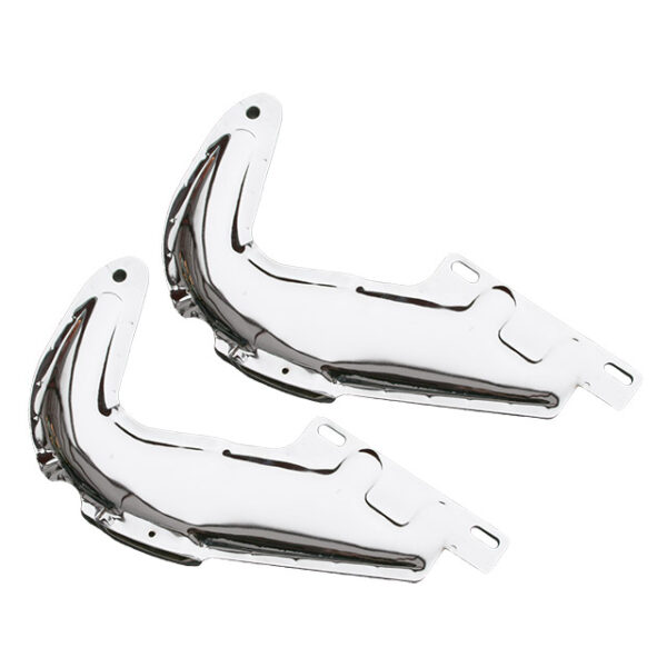 Voorkofferscharnieren, verchroomd, per paar