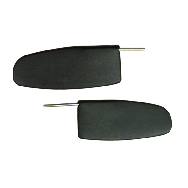 Zonnekleppen, per paar, zwart