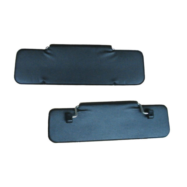 Zonnekleppen, per paar, zwart