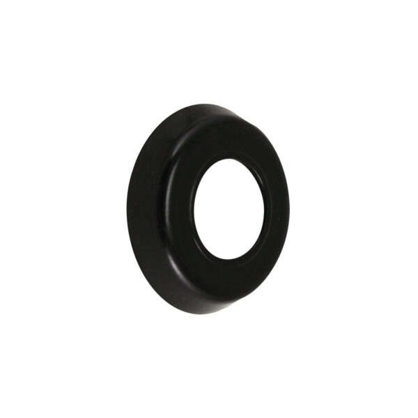 Rozet achter raamhendel, zwart, per stuk