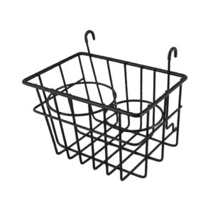 13065 Opbergmandje met bekerhouders, zwart