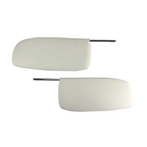 15519 Zonnekleppen, cabrio, per paar, wit