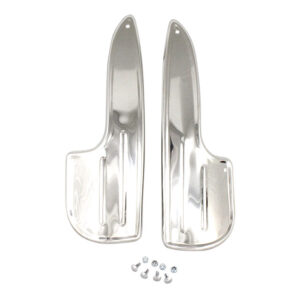 Steenslagplaatje, lang model, met bouten, inox