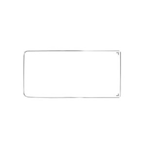 18335 Raamsierlijst centrale zijruit met tochtruit 'Deluxe' (alu sierlijst)