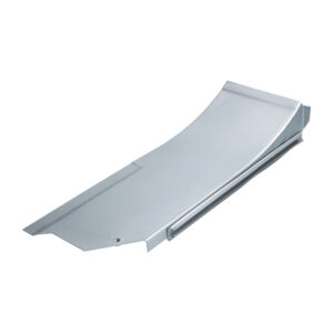 Afsluitplaat naast motor, links