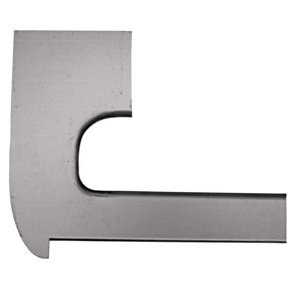 Plaat achter voorwiel, rechts