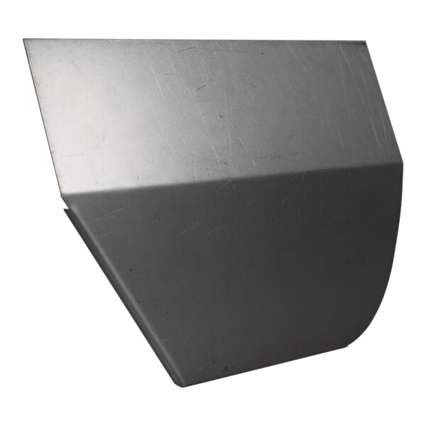 Plaat achter achterwiel, links