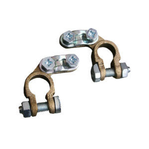 10057 Accupoolklemmen + , -, per paar