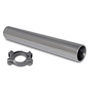 1030-800 Uitlaatpijp + klem 'Origineel' - RVS