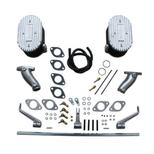 11170 Inlaatcollectors en gasbediening 'Weber ICT carburatoren, enkelpoorts