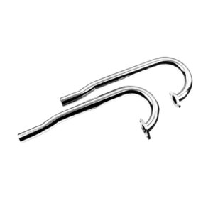 11391 J-pijpen chroom, per paar