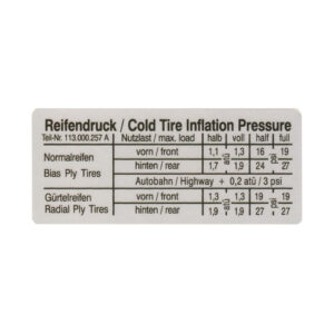 11563 Sticker bandendruk