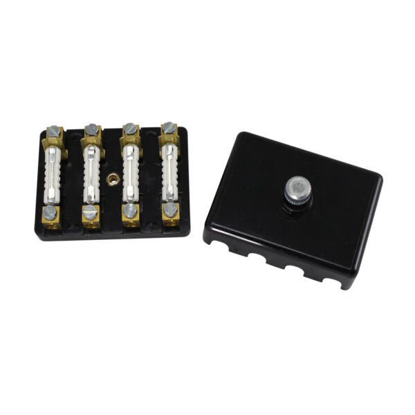 Zekeringsdoos bakeliet voor 4 zekeringen