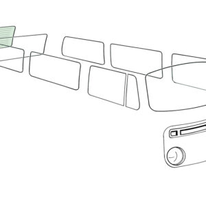 Achterruit verwarmd, groen