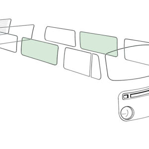 11968 Zijruit midden L/R, groen