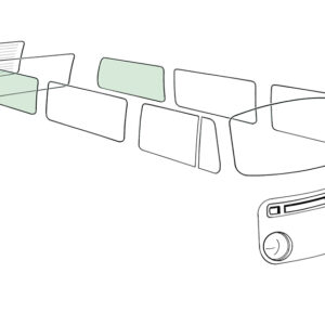 11970 Zijruit achteraan L/R, groen