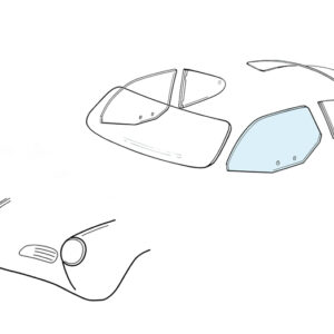 11979 Deurruit links - Karmann Ghia coupé 08/59-