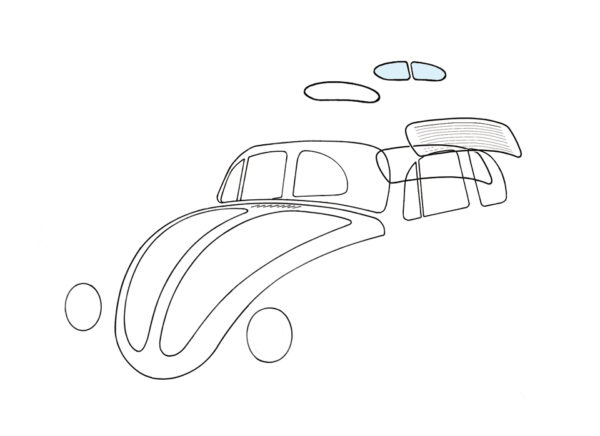 Achterruit, 5mm, paar