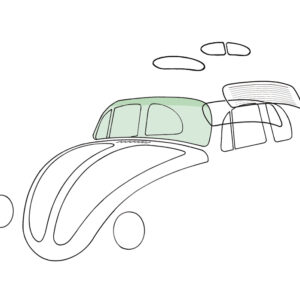 11999 Voorruit groen, groen