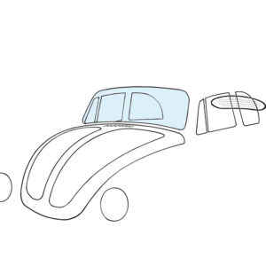 12011 Voorruit kever cabrio