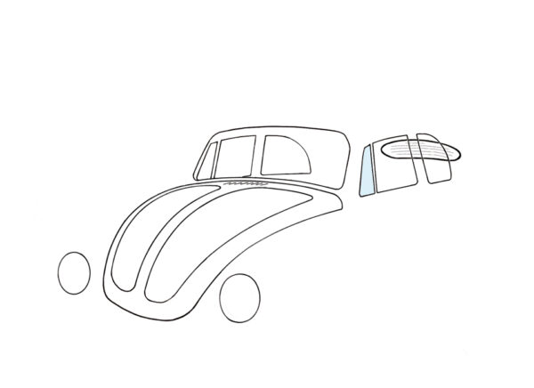 Tochtruit, links, cabrio