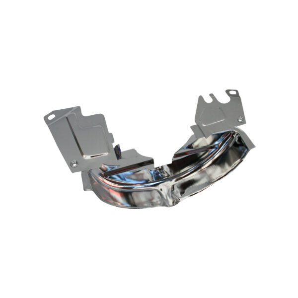 Plaat achter poelie (chroom)