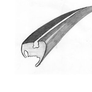 12523 Achterruitrubber, Cal-Look