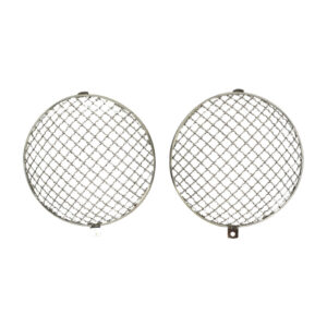 12893 Koplampgrille 'Vintage' RVS, per paar