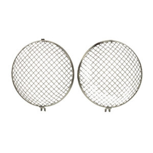 12909 Koplampgrille 'Vintage' RVS, per paar