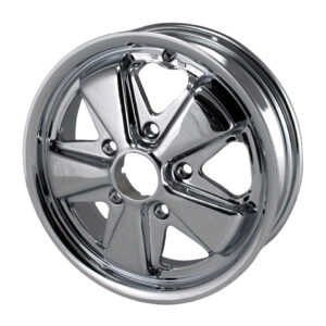 Velg 911 stijl, chroom, 5 gaats (5x130), 4.5 x 15", ET +45