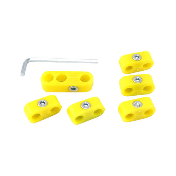 Bougiekabelklemmen, geel