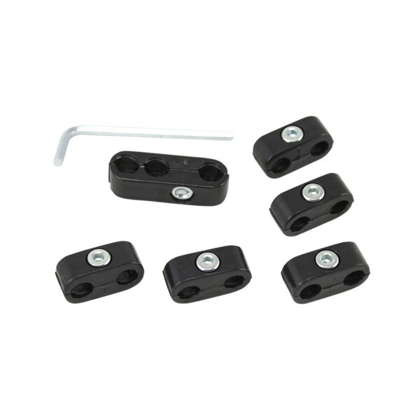 Bougiekabelklemmen, zwart