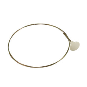 17209 Motorklepkabel, ivoorkleurige knop