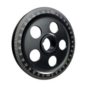 17983 Poelie standaard - zwart (met gaten)