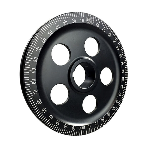 Poelie standaard - zwart (met gaten)