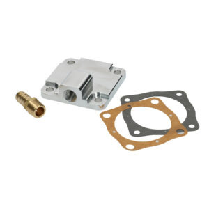 1805 Oliepompdeksel aluminium "Full flow" 8mm draadeinden