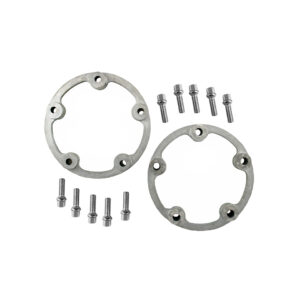 5-gaats spoorverbreders, 1 inch (25,4 mm) breed, per paar, Compleet met 38mm bouten Ø 12 mm. Voor stalen velgen.