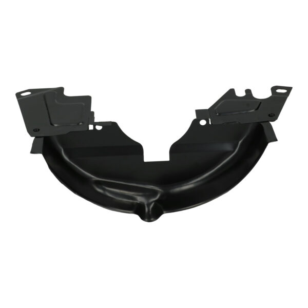 Plaat achter poelie (zwart)