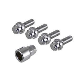 2580 Wielboutsloten, antidiefstal, 5-gaats, 12 x 1.5, 4 stuks