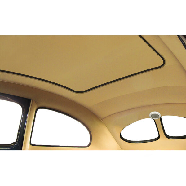 Dakhemel, katoen beige, met schuifdak