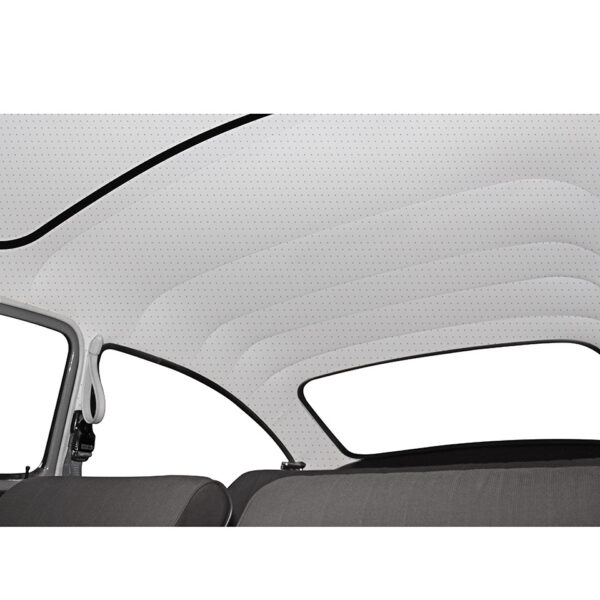 Hemel met schuifdak, geperforeerd vinyl / wit