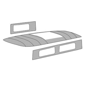 2910-13 Dakhemel, vinyl, met schuifdak