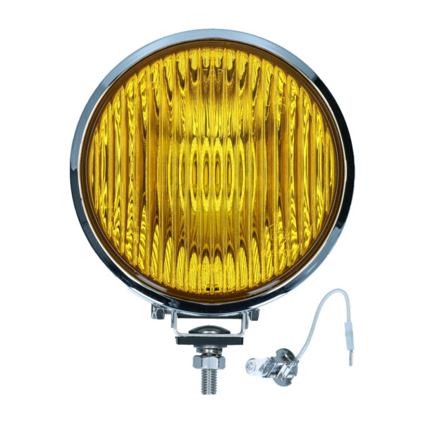 Mistlamp vooraan chrome, geel glas