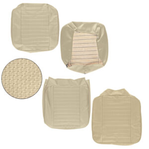 3165-506 Zetelhoes set vooraan, Beige - walkthrough, Basket weave (horizontale lijnen)